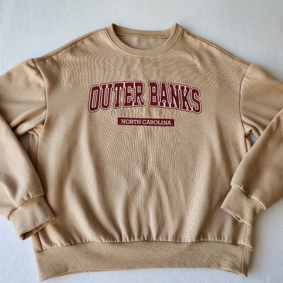 Outer Banks North Carolina Crewneck Graphic Sweatshirt Long Sleeve Medium - Picture 10 of 16